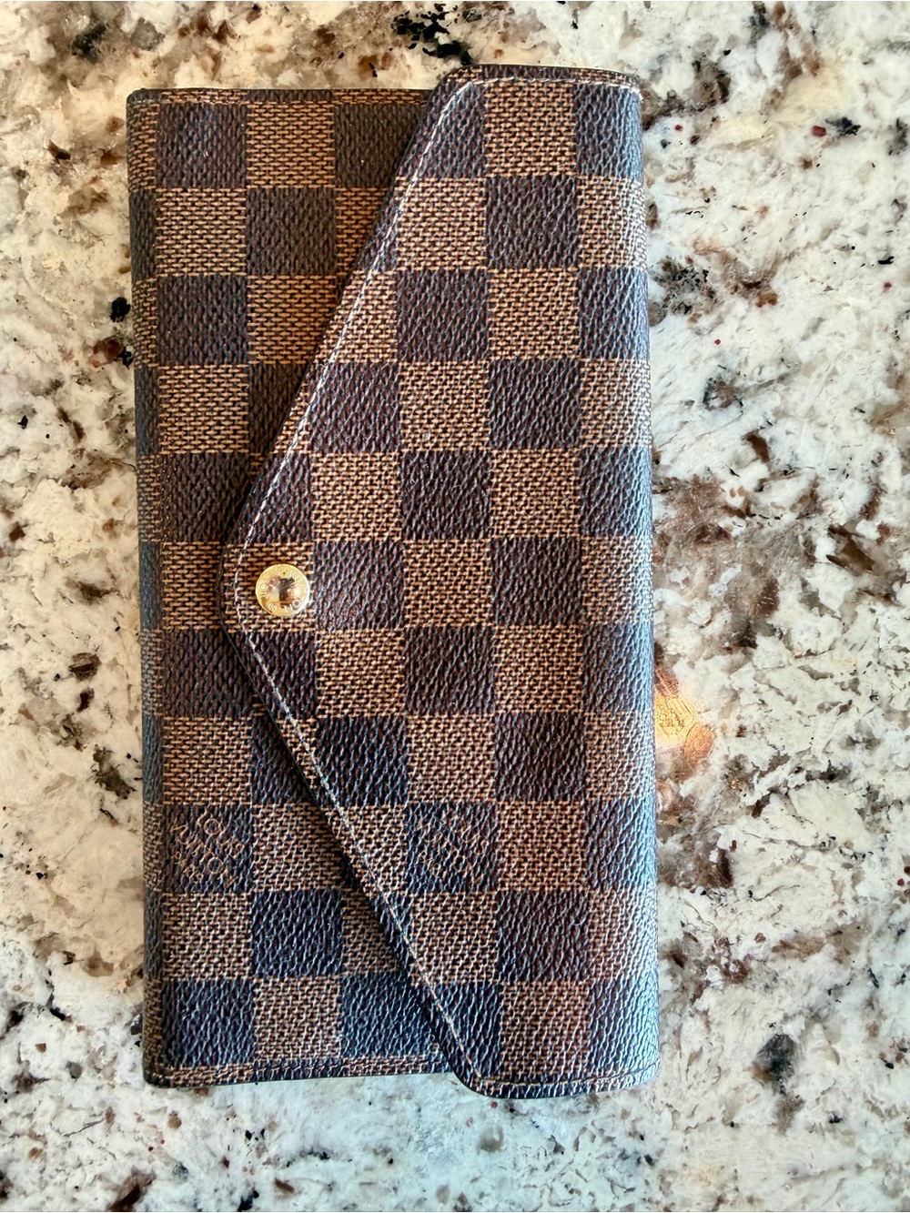 Louis Vuitton Sarah Wallet Damier Ebene N61734